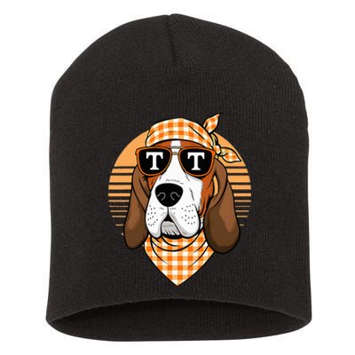 Orange Blooded Tennessee Hound Native Home Tn State Pride Short Acrylic Beanie