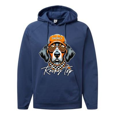 Orange Blooded Tennessee Performance Fleece Hoodie