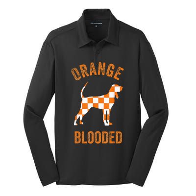 Orange Blooded Tennessee Hound Native Home TN Silk Touch Performance Long Sleeve Polo