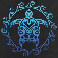 Ocean Blue Tribal Hawaiian Sea Turtle Cool Comfort Performance Bucket Hat
