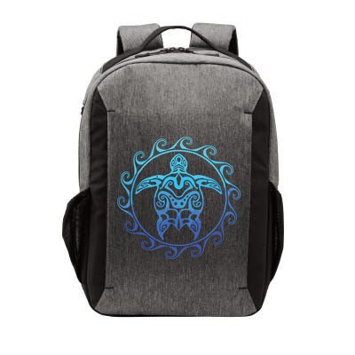 Ocean Blue Tribal Hawaiian Sea Turtle Vector Backpack