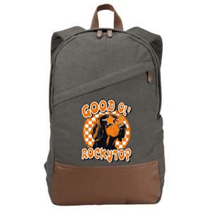 Orange Blooded Tennessee Hound Native Home Tn Pride Cotton Canvas Backpack