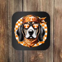 Orange Blooded Tennessee Hound Native Home Tn State Pride Gift Coaster