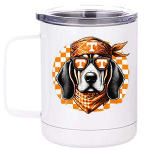 Orange Blooded Tennessee Hound Native Home Tn State Pride Gift 12 oz Stainless Steel Tumbler Cup