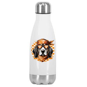 Orange Blooded Tennessee Hound Native Home Tn State Pride Gift Stainless Steel Insulated Water Bottle