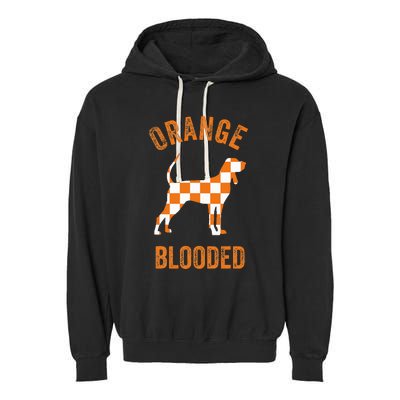 Orange Blooded Tennessee Hound Native Home Tn State Pride Garment-Dyed Fleece Hoodie