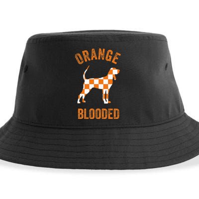 Orange Blooded Tennessee Hound Native Home Tn State Pride Sustainable Bucket Hat