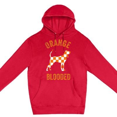 Orange Blooded Tennessee Hound Native Home Tn State Pride Premium Pullover Hoodie