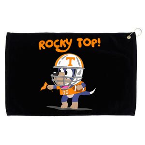 Orange Blooded Tennessee Hound Cartoon Rocky Top Tn Grommeted Golf Towel