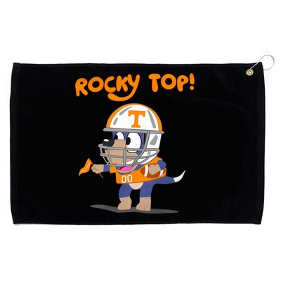 Orange Blooded Tennessee Hound Cartoon Rocky Top Tn Grommeted Golf Towel