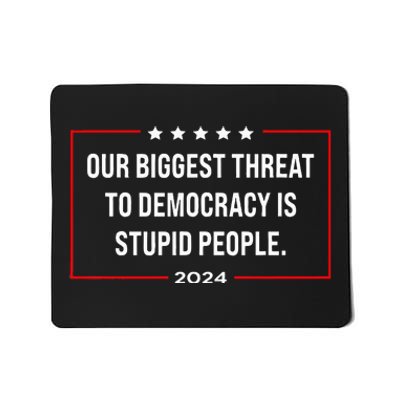 Our Biggest Threat To Democracy Is Stupid People Mousepad