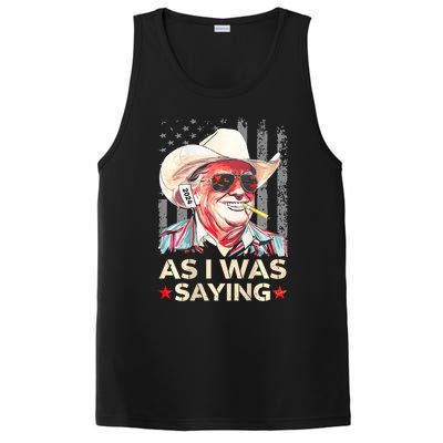 (On Back) Trump As I Was Saying Cowboy Election Vote 2024 PosiCharge Competitor Tank