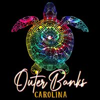 Outer Banks Tie Dye Sea Turtle Carolina Family Vacation Women's Crop Top Tee