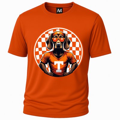 Orange Blooded Tennessee Hound Native Home Tn State Pride Cooling Performance Crew T-Shirt