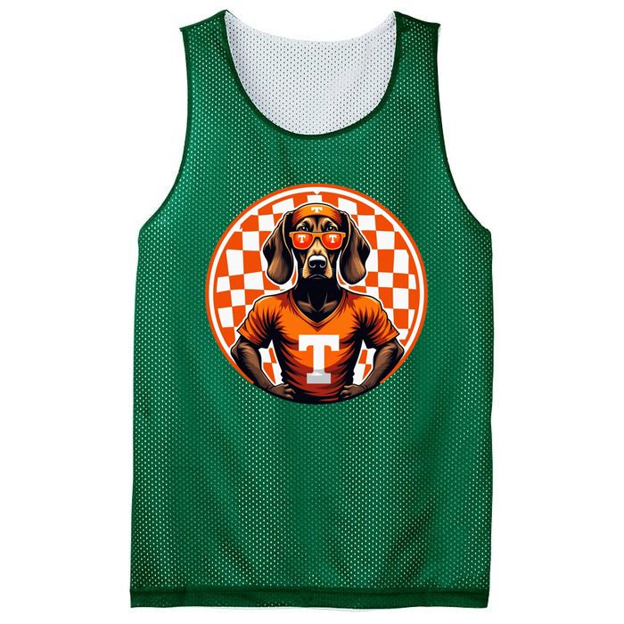 Orange Blooded Tennessee Hound Native Home Tn State Pride Mesh Reversible Basketball Jersey Tank