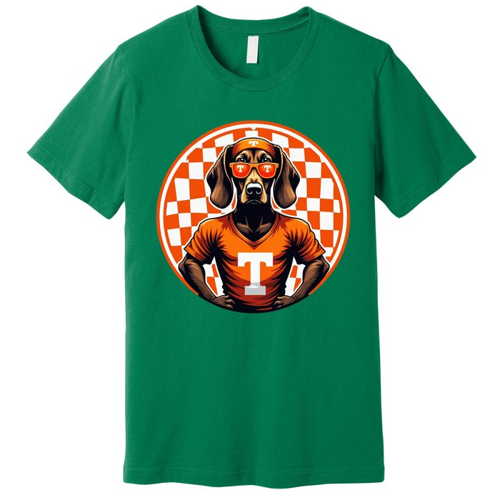 Orange Blooded Tennessee Hound Native Home Tn State Pride Premium T-Shirt