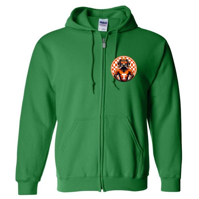 Orange Blooded Tennessee Hound Native Home Tn State Pride Full Zip Hoodie