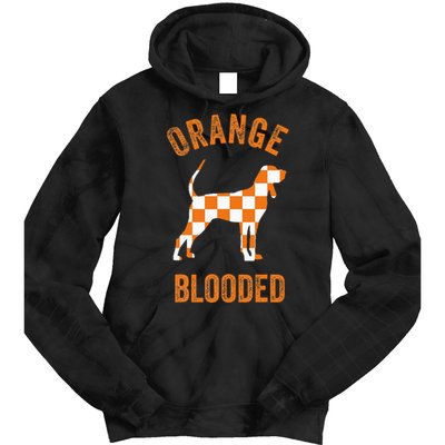 Orange Blooded Tennessee Hound Native Home Tn State Pride Tie Dye Hoodie