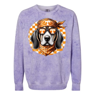 Orange Blooded Tennessee Hound Native Home Tn State Pride Colorblast Crewneck Sweatshirt