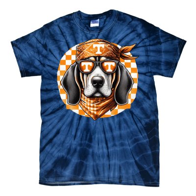 Orange Blooded Tennessee Hound Native Home Tn State Pride Tie-Dye T-Shirt