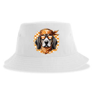 Orange Blooded Tennessee Hound Native Home Tn State Pride Sustainable Bucket Hat