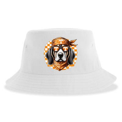 Orange Blooded Tennessee Hound Native Home Tn State Pride Sustainable Bucket Hat