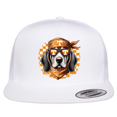 Orange Blooded Tennessee Hound Native Home Tn State Pride Flat Bill Trucker Hat