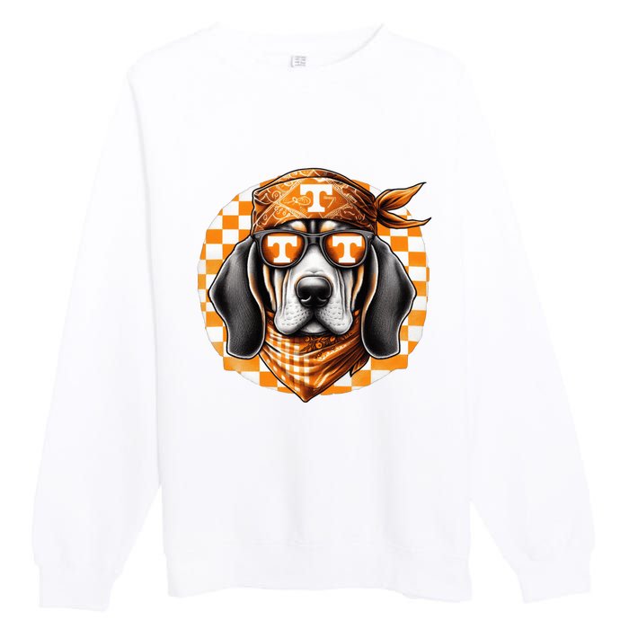 Orange Blooded Tennessee Hound Native Home Tn State Pride Premium Crewneck Sweatshirt