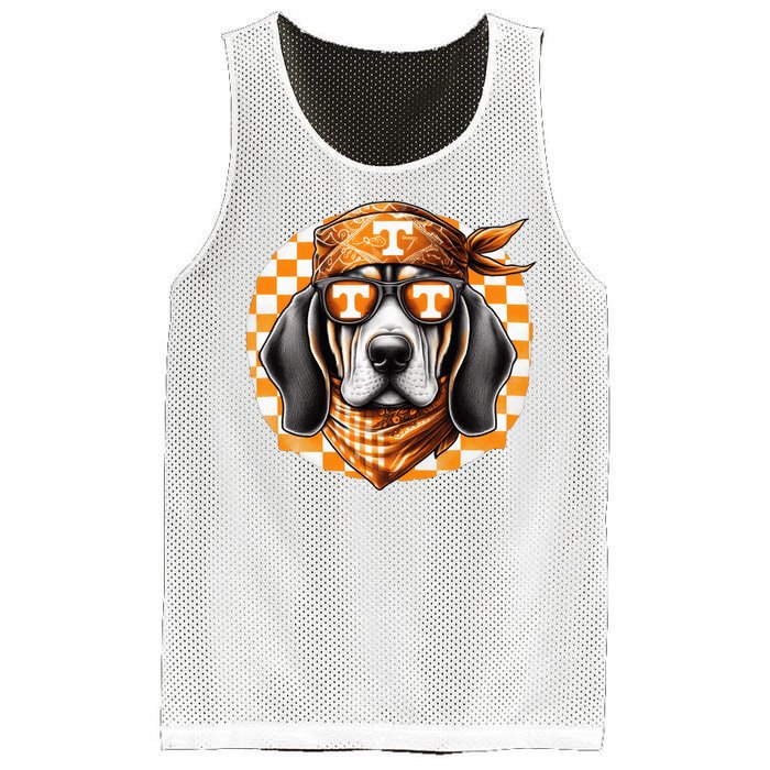 Orange Blooded Tennessee Hound Native Home Tn State Pride Mesh Reversible Basketball Jersey Tank