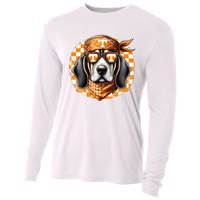 Orange Blooded Tennessee Hound Native Home Tn State Pride Cooling Performance Long Sleeve Crew