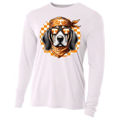 Orange Blooded Tennessee Hound Native Home Tn State Pride Cooling Performance Long Sleeve Crew