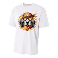 Orange Blooded Tennessee Hound Native Home Tn State Pride Performance Sprint T-Shirt