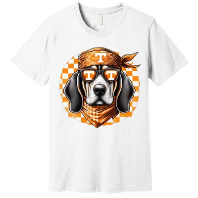 Orange Blooded Tennessee Hound Native Home Tn State Pride Premium T-Shirt