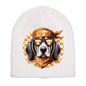 Orange Blooded Tennessee Hound Native Home Tn State Pride Short Acrylic Beanie