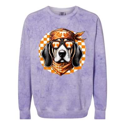 Orange Blooded Tennessee Hound Native Home Tn State Pride Colorblast Crewneck Sweatshirt