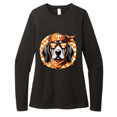 Orange Blooded Tennessee Hound Native Home Tn State Pride Womens CVC Long Sleeve Shirt