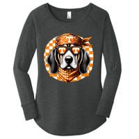 Orange Blooded Tennessee Hound Native Home Tn State Pride Women's Perfect Tri Tunic Long Sleeve Shirt