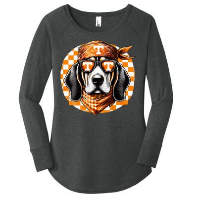 Orange Blooded Tennessee Hound Native Home Tn State Pride Women's Perfect Tri Tunic Long Sleeve Shirt