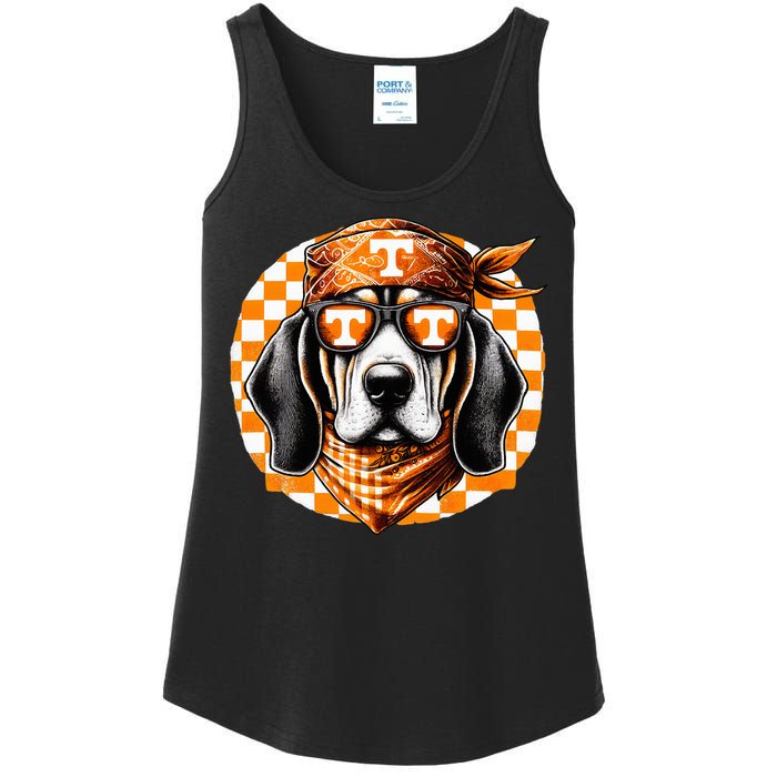 Orange Blooded Tennessee Hound Native Home Tn State Pride Ladies Essential Tank