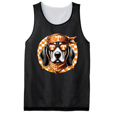 Orange Blooded Tennessee Hound Native Home Tn State Pride Mesh Reversible Basketball Jersey Tank