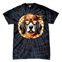 Orange Blooded Tennessee Hound Native Home Tn State Pride Tie-Dye T-Shirt