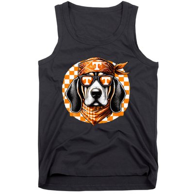 Orange Blooded Tennessee Hound Native Home Tn State Pride Tank Top