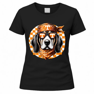 Orange Blooded Tennessee Hound Native Home Tn State Pride Women's T-Shirt