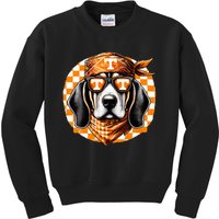 Orange Blooded Tennessee Hound Native Home Tn State Pride Kids Sweatshirt