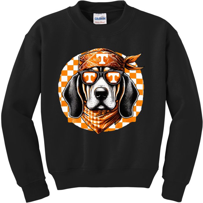 Orange Blooded Tennessee Hound Native Home Tn State Pride Kids Sweatshirt