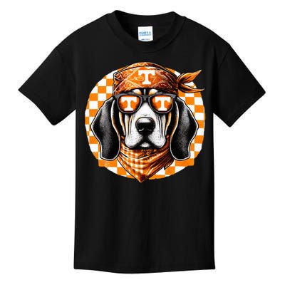 Orange Blooded Tennessee Hound Native Home Tn State Pride Kids T-Shirt