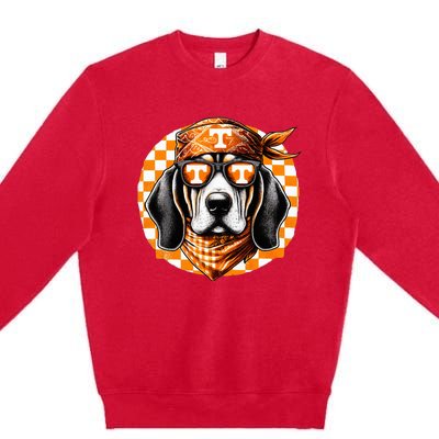 Orange Blooded Tennessee Hound Native Home Tn State Pride Premium Crewneck Sweatshirt