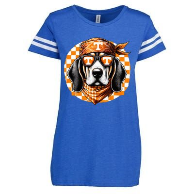 Orange Blooded Tennessee Hound Native Home Tn State Pride Enza Ladies Jersey Football T-Shirt