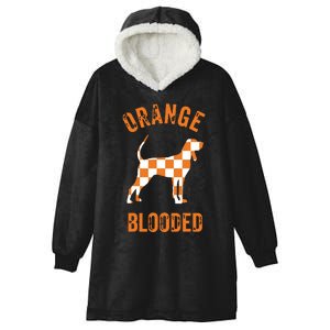 Orange Blooded Tennessee Hound Native Home Tn State Pride Hooded Wearable Blanket