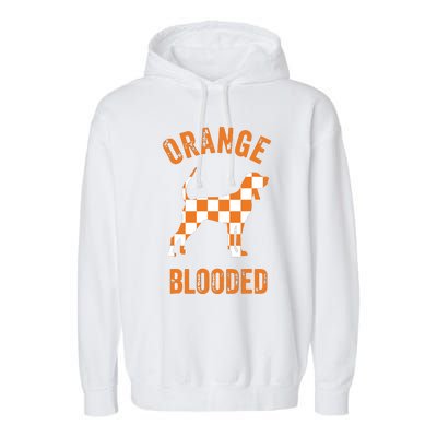 Orange Blooded Tennessee Hound Native Home Tn State Pride Garment-Dyed Fleece Hoodie